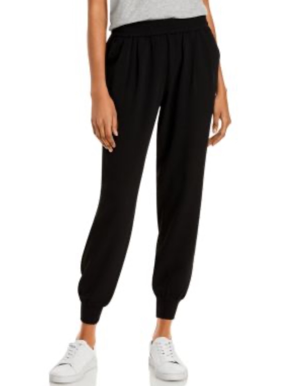 Joie Black Jogger Pants Elastic Waist Pull On Tapered Casual XS